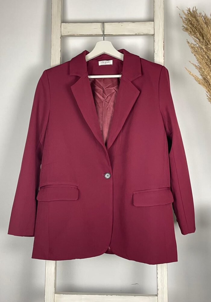 Burgundy Blazer