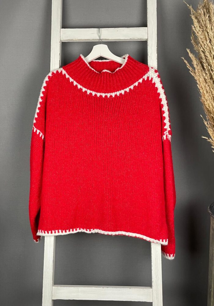 Statement Pullover mit Turtleneck