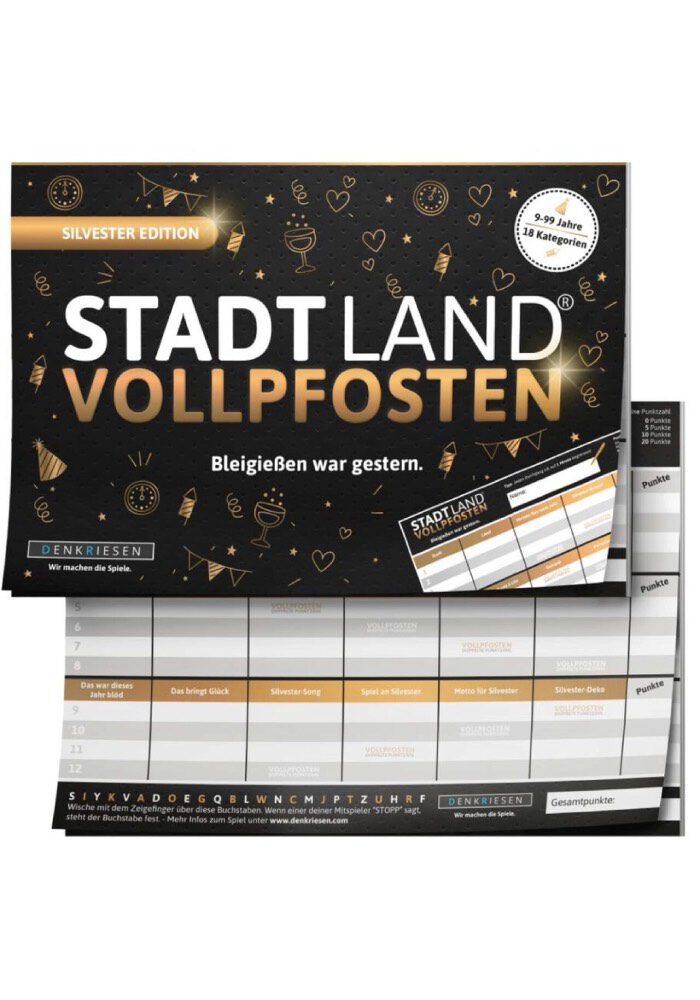 STADT LAND VOLLPFOSTEN Silvester Edition