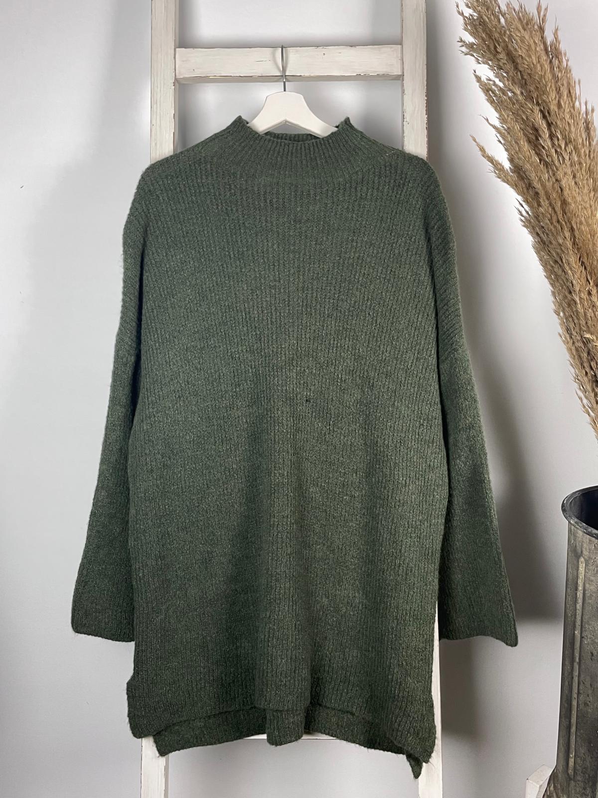 Longpullover mit Turtleneck