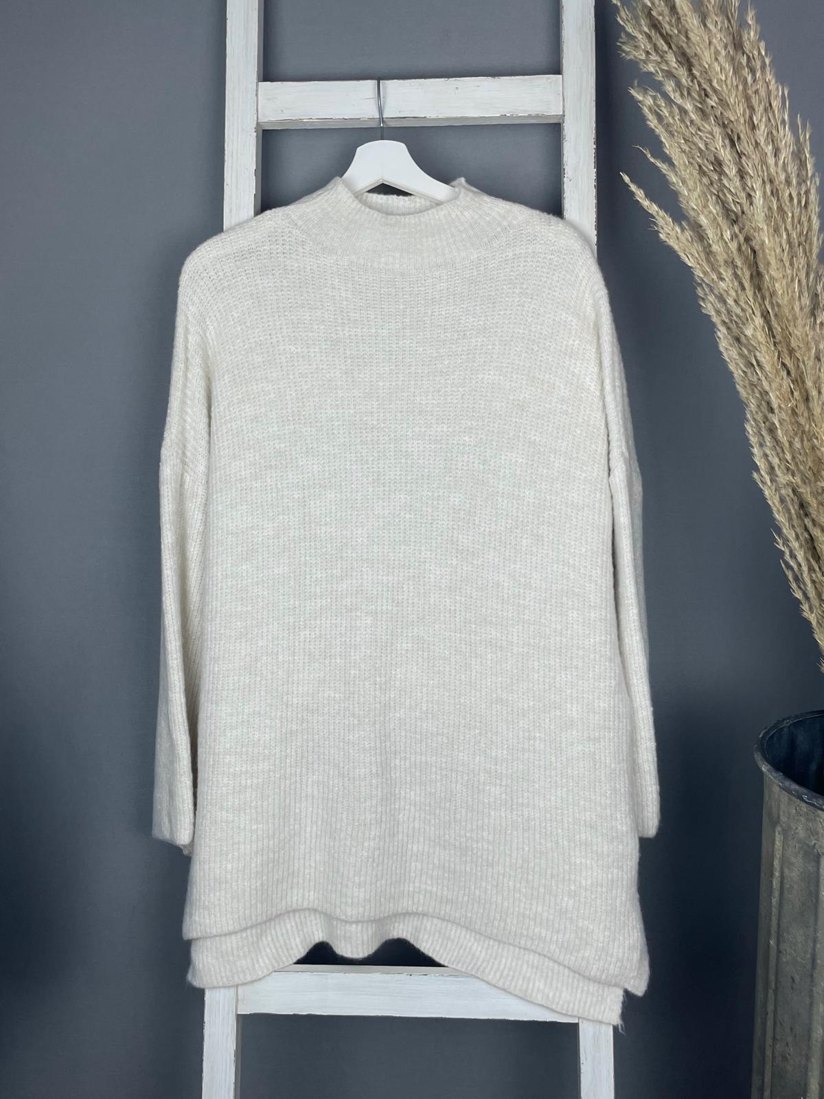 Longpullover mit Turtleneck