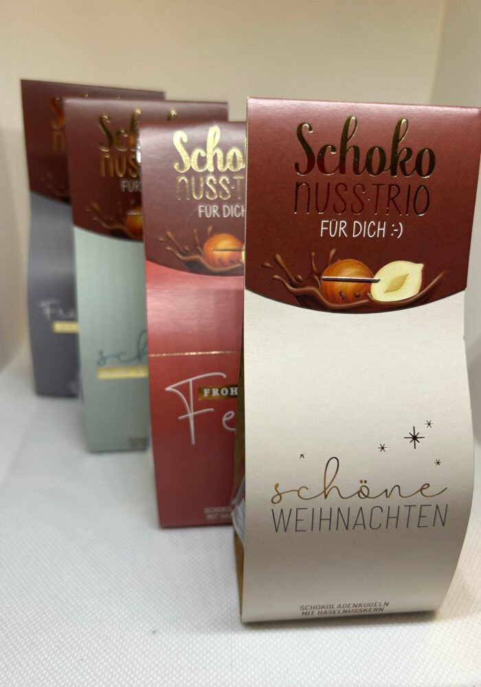 Weihnachtliches Schoko-Nuss Trio