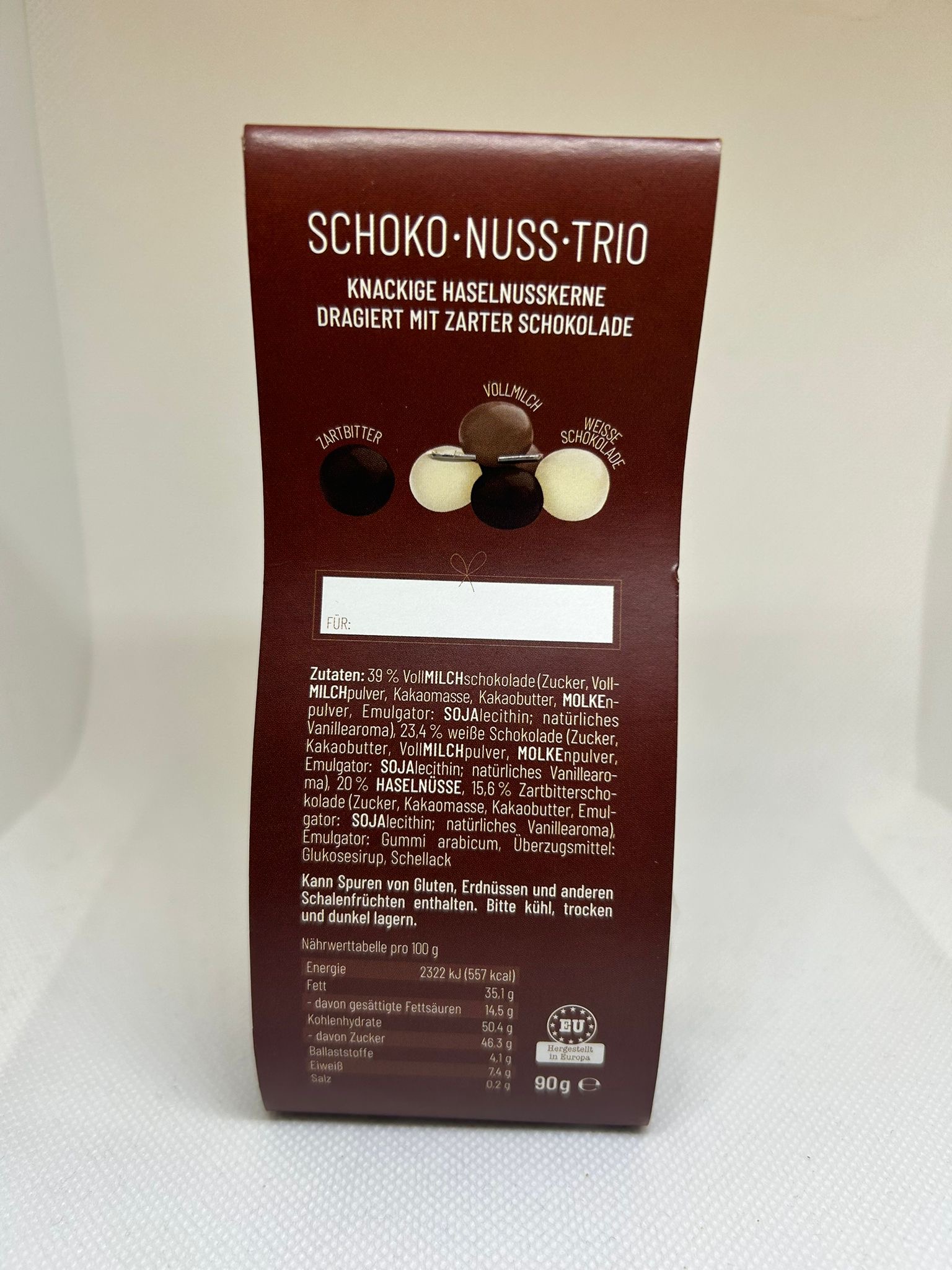 Weihnachtliches Schoko-Nuss Trio