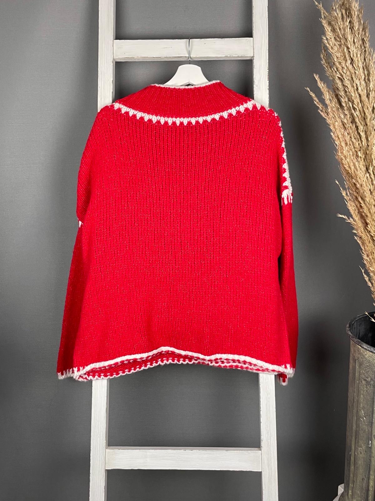 Statement Pullover mit Turtleneck