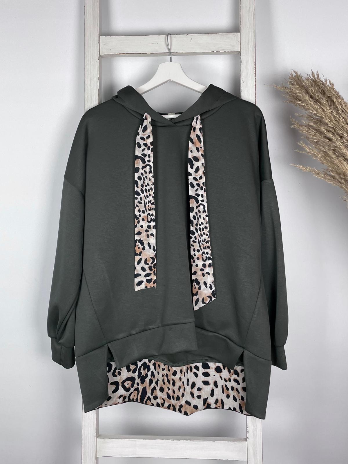 Scuba Hoodie mit Leo Details