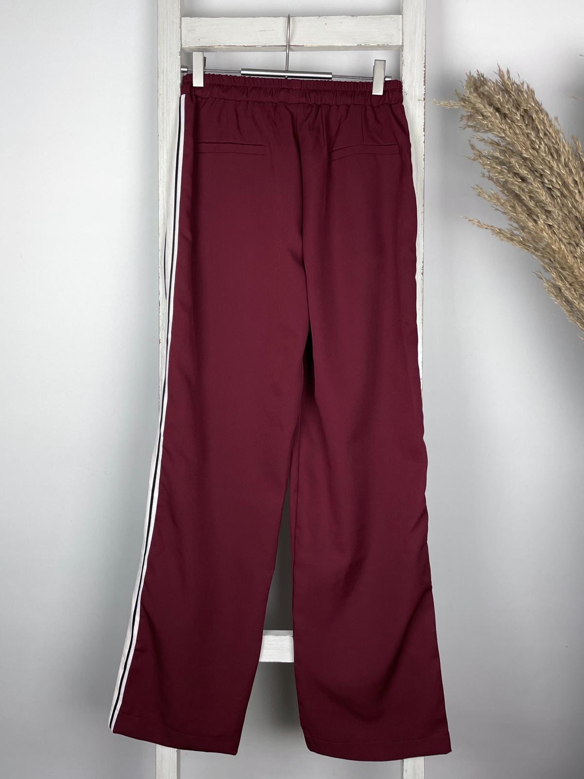 Wide Leg Joggpants mit Frottee-Streifen