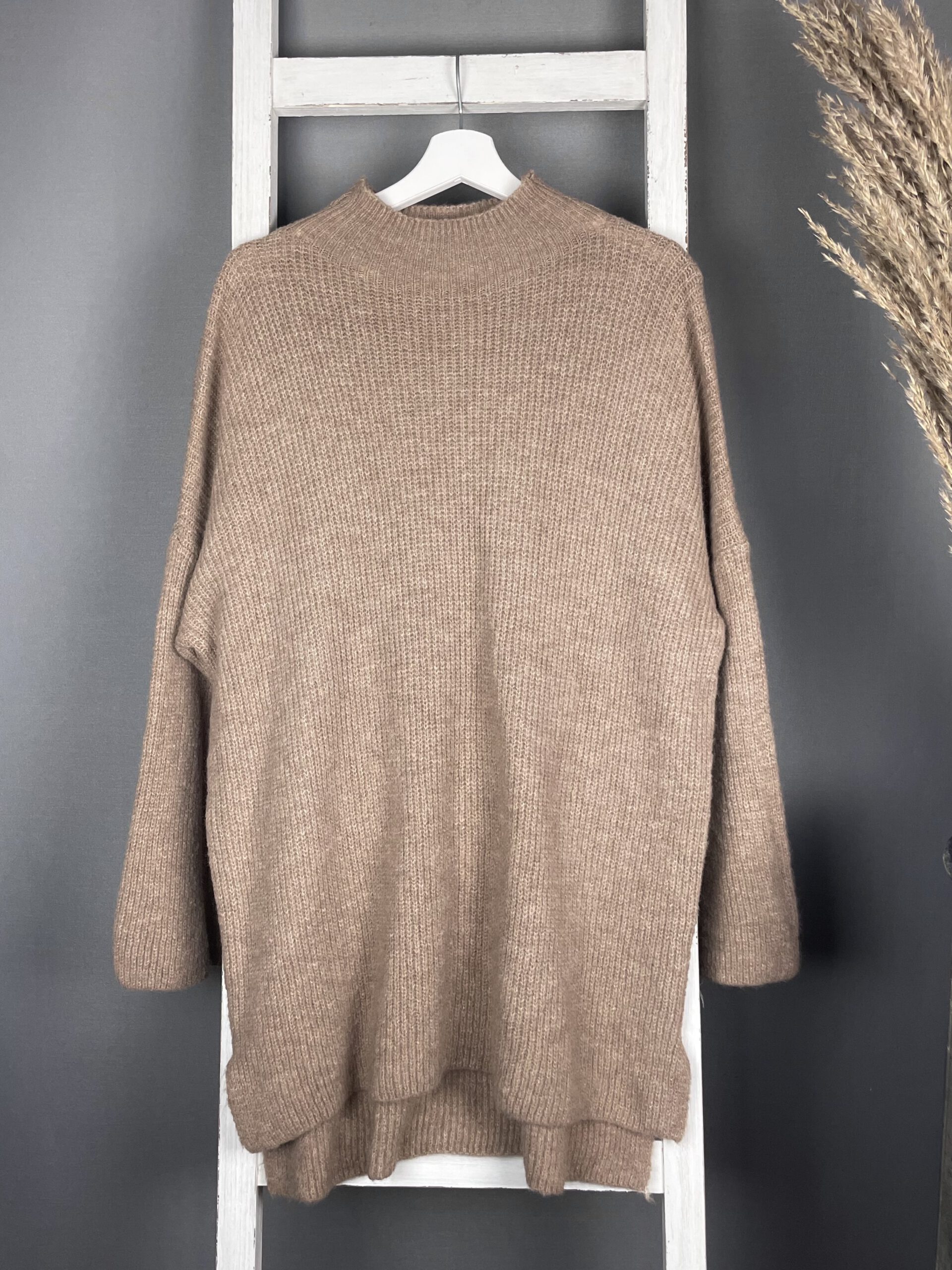 Longpullover mit Turtleneck