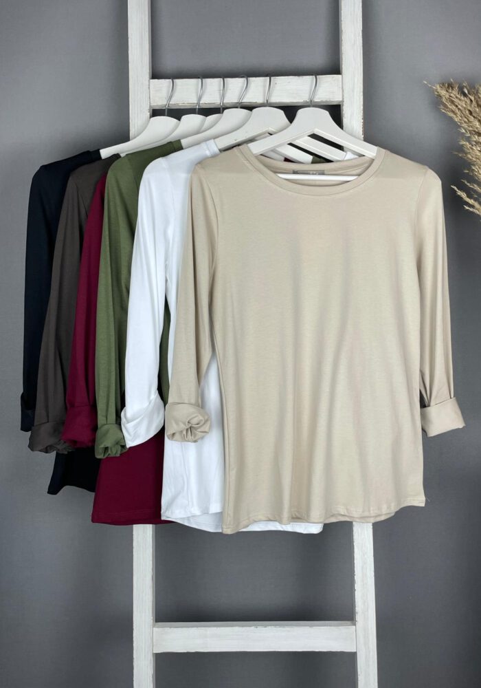 Basic Baumwoll-Mix Longsleeve