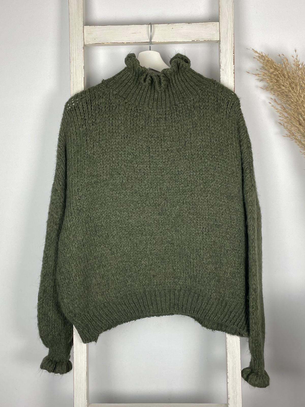 Pullover mit Rüschendetail