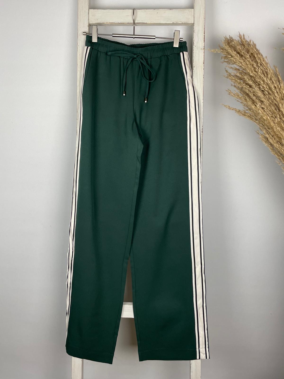 Wide Leg Joggpants mit Frottee-Streifen