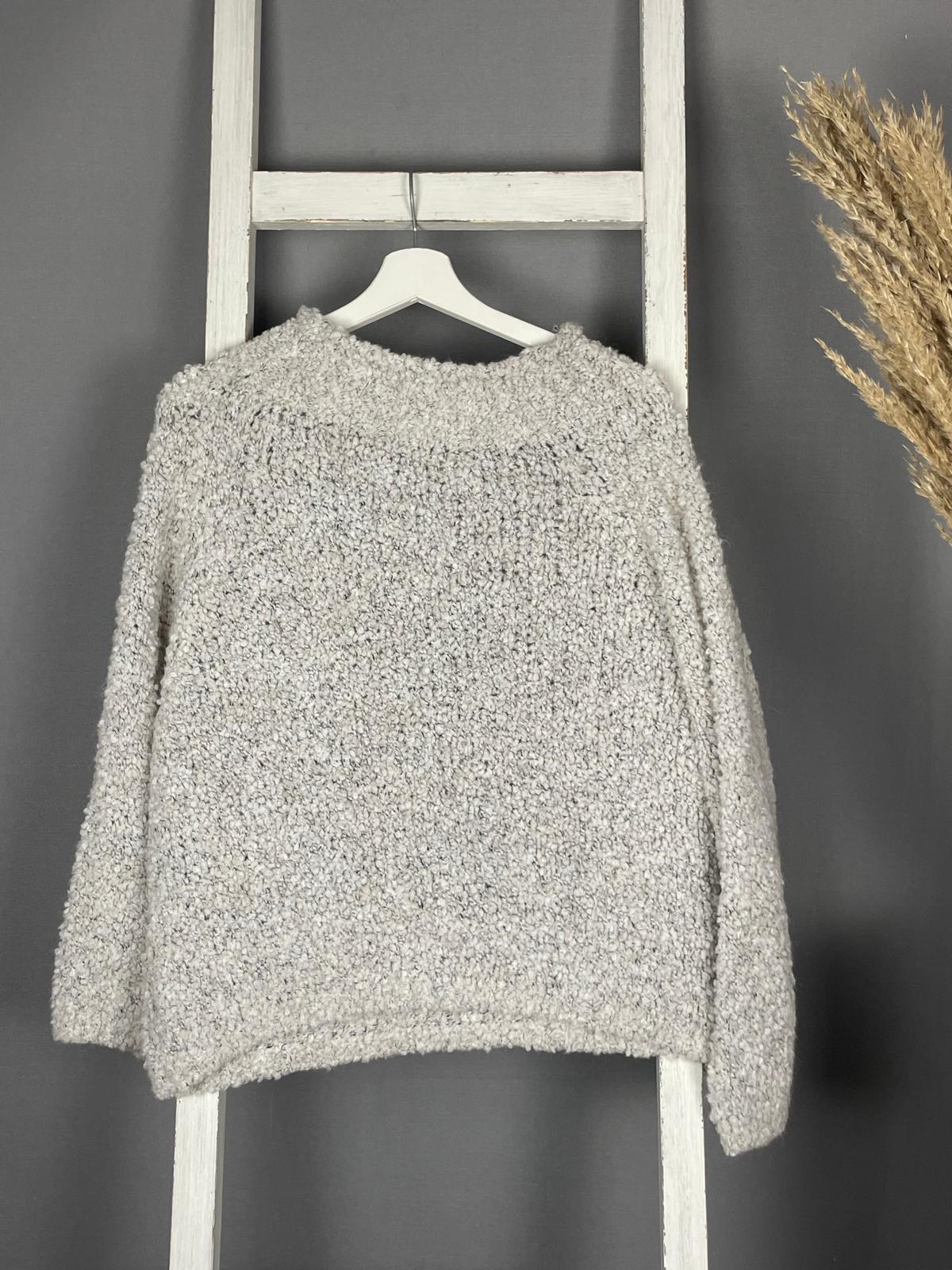 Rundhals Bouclé Pullover