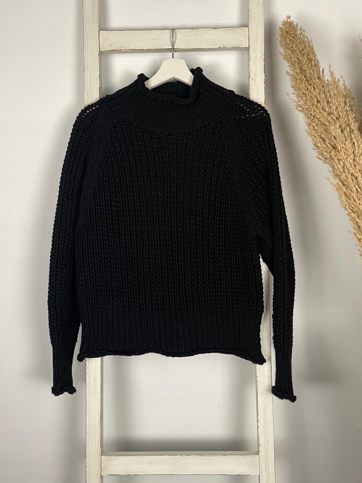 Grobstrick Pullover mit Turtleneck