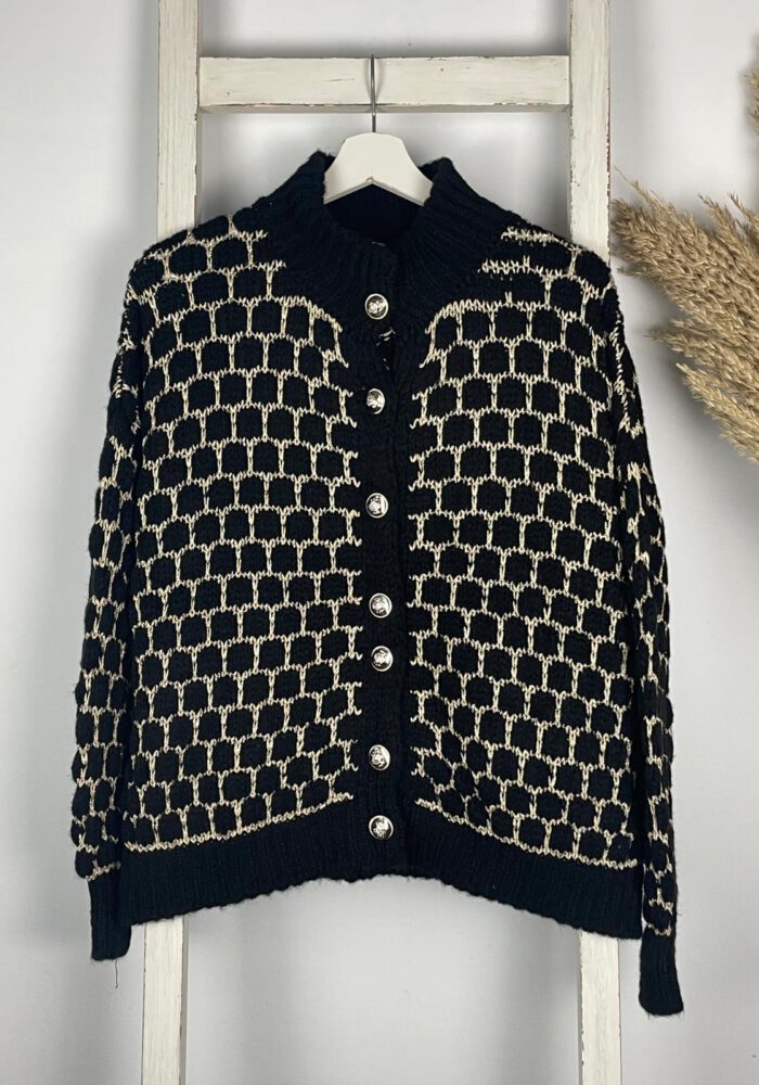 Old Money Cardigan mit Lurex