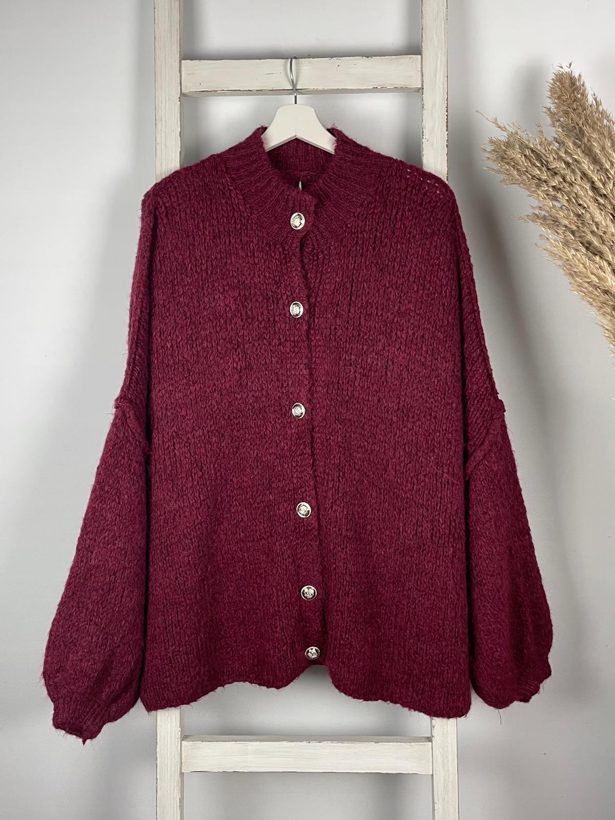 Cardigan mit silbernen/edlen Knöpfen