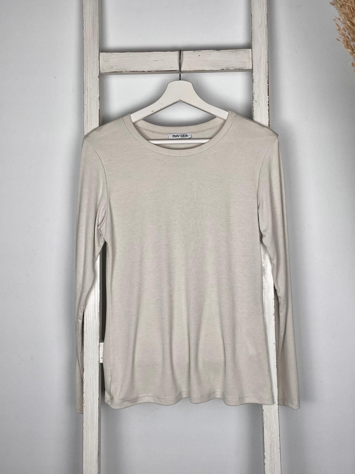 Basic Longsleeve in feiner Rippoptik