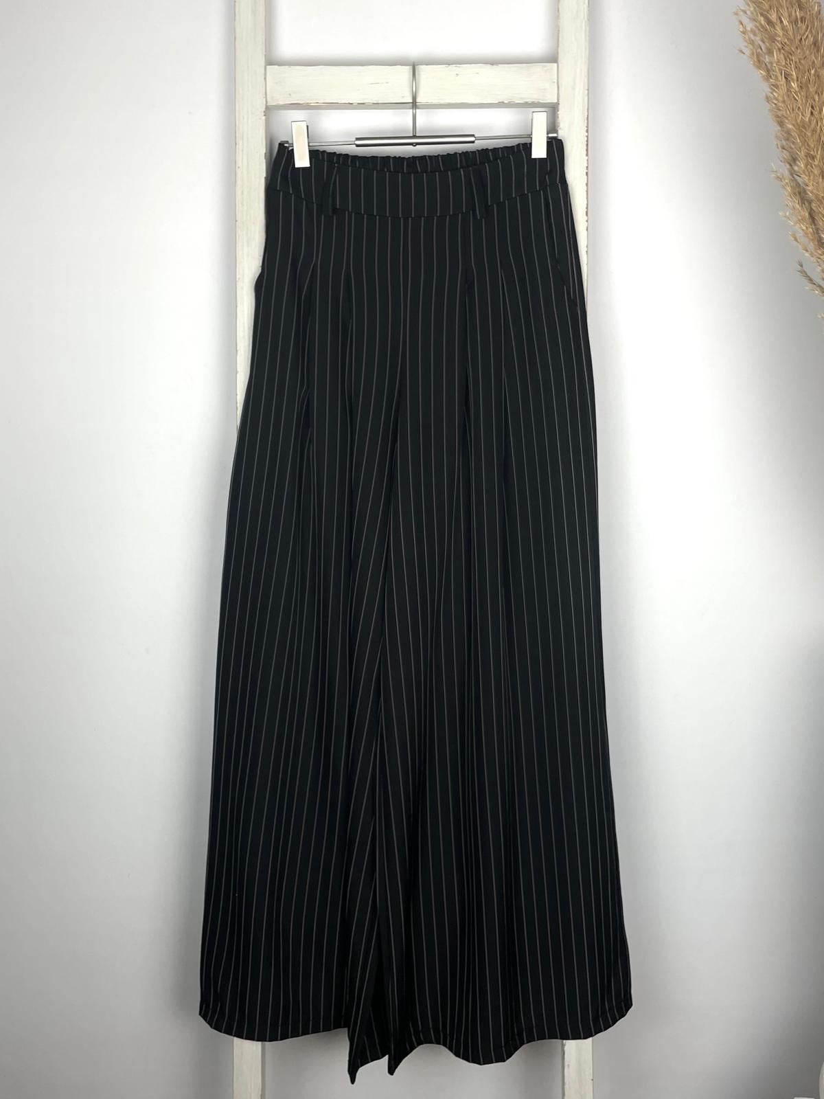 Wide Leg Nadelstreifen Hose