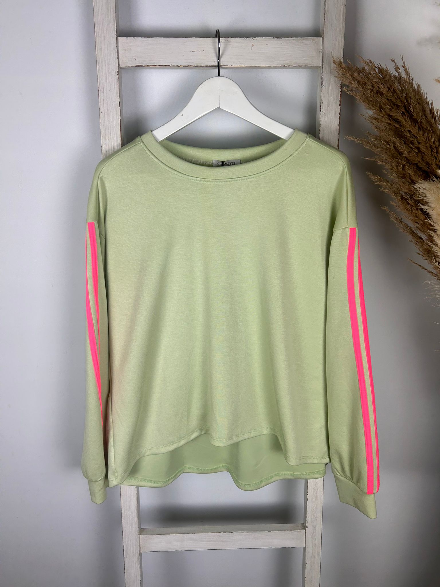 Scuba Sweater mit Neon-Streifen