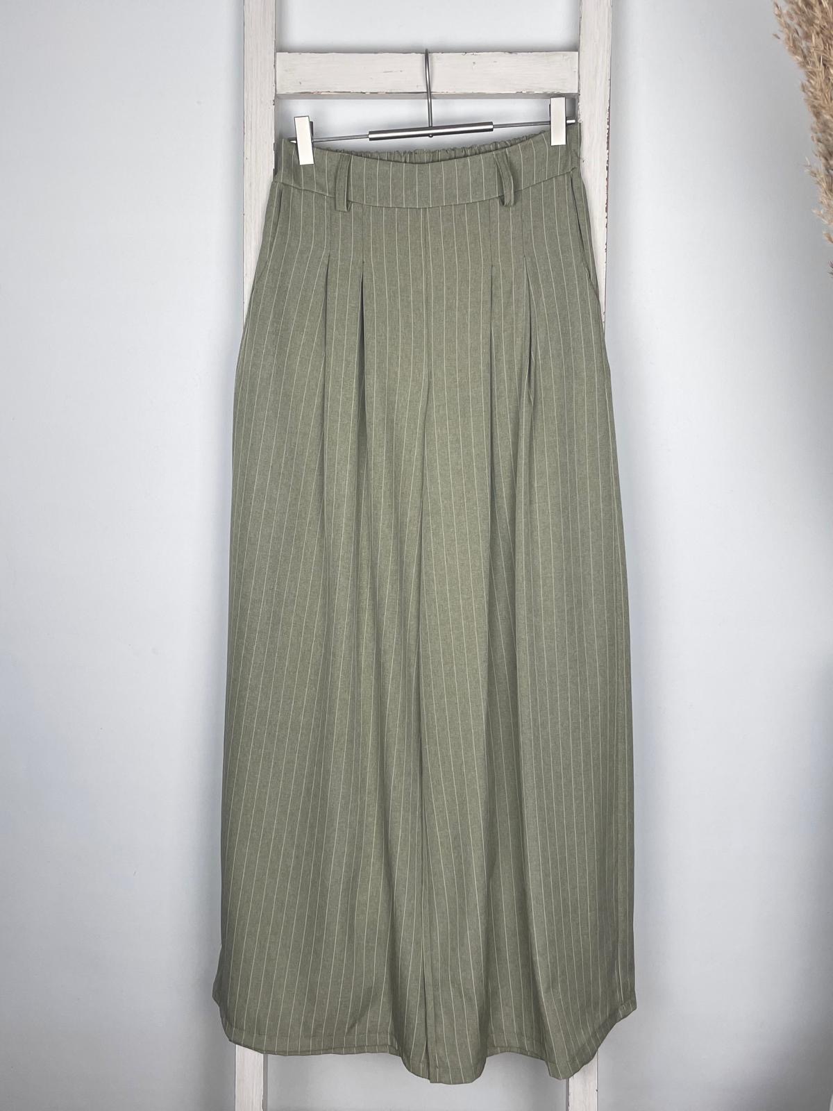 Wide Leg Nadelstreifen Hose