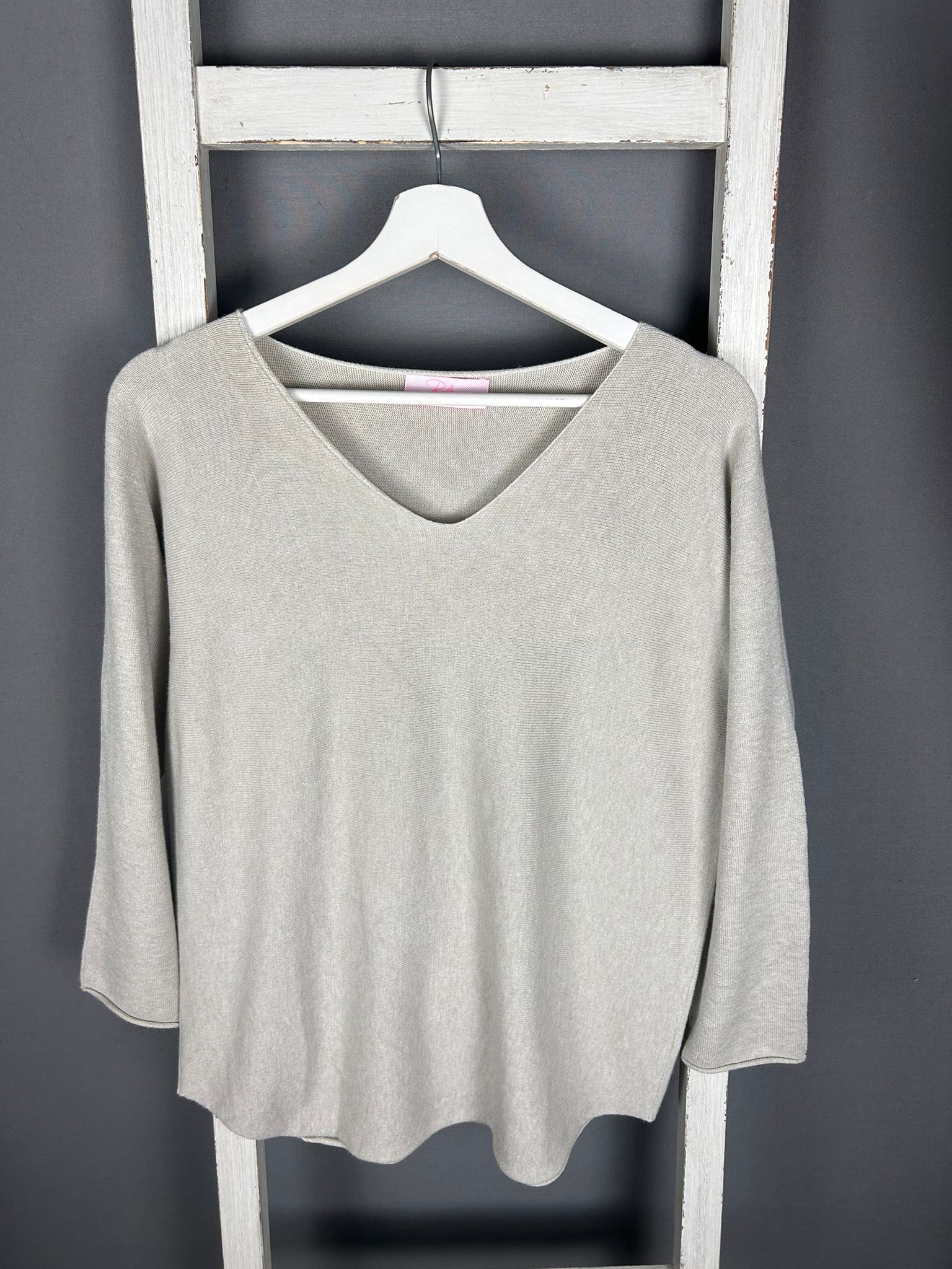 Feinstrick Pullover mit 3/4 Arm