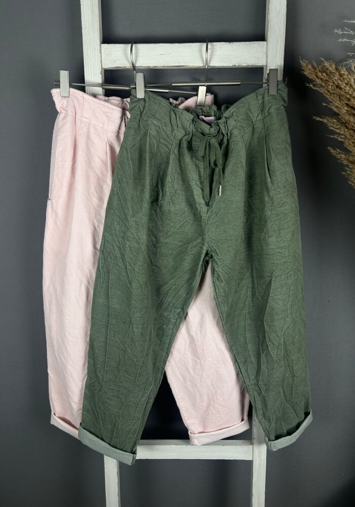 Paperbag Joggpants mit Kordeleinzug