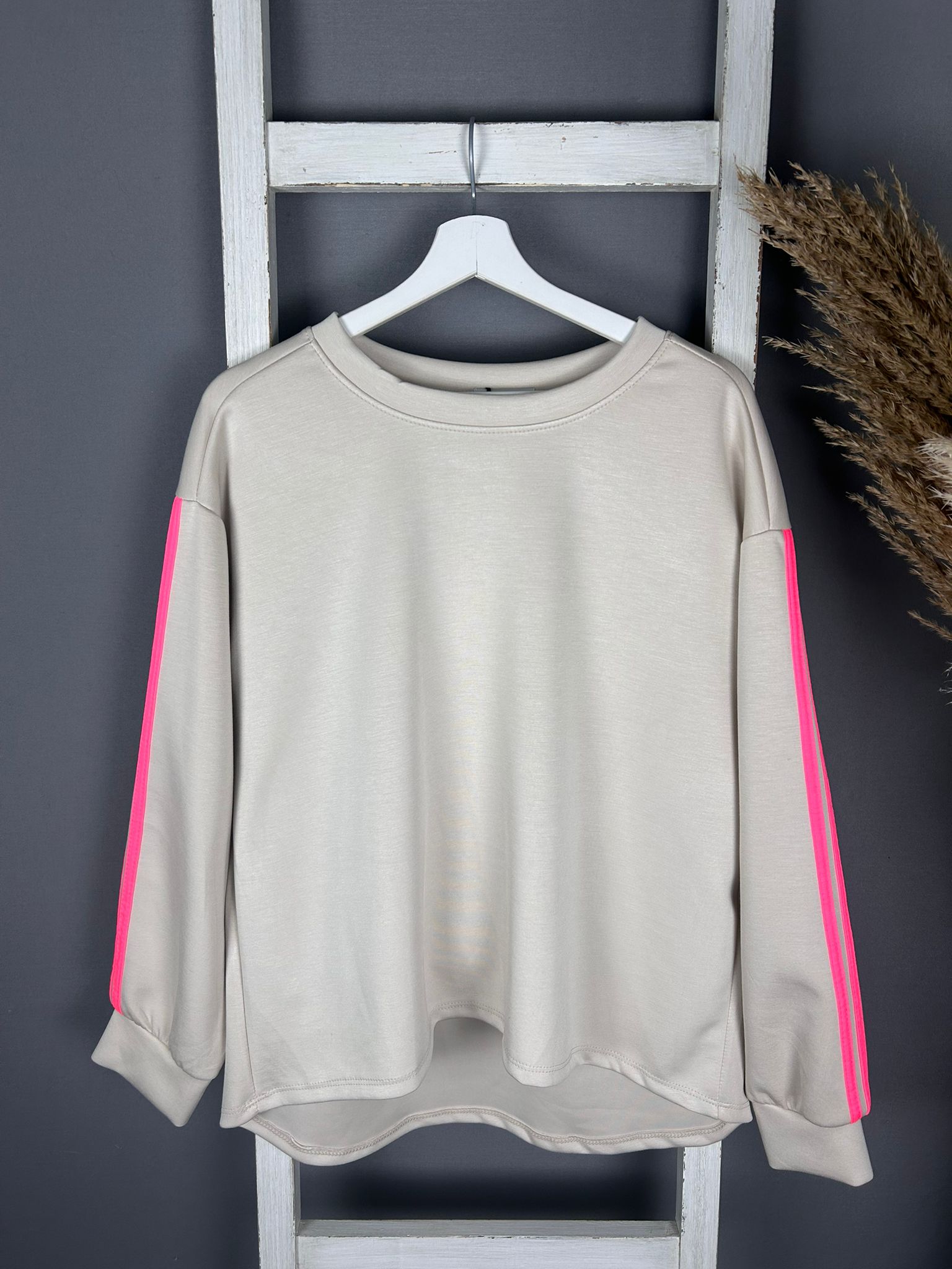 Scuba Sweater mit Neon-Streifen