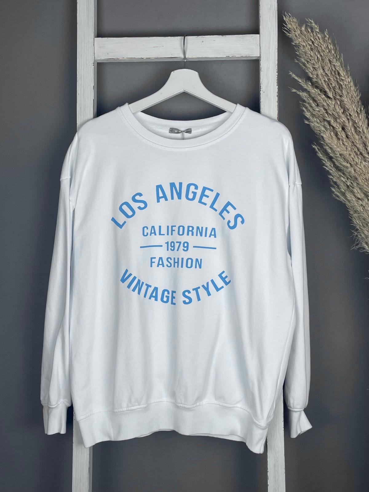 Sweater mit Print “Los Angeles Vintage Style”