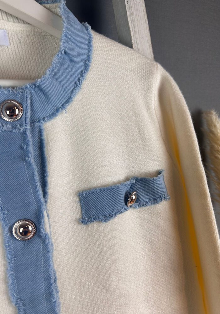 Old Money Denim Cardigan