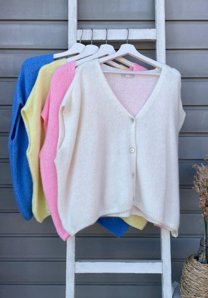 Pullunder Cardigan mit Knopfleiste