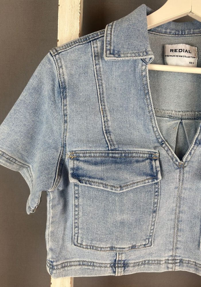 Denim Crop Shirt