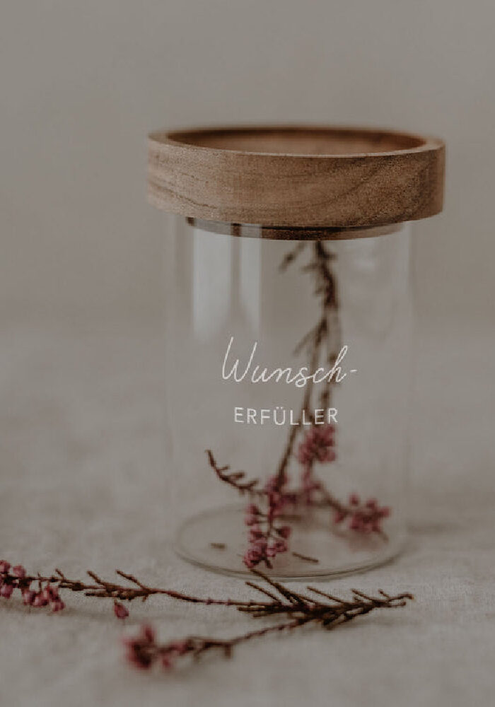 Eulenschnitt Mini Vorratsglas WUNSCHERFÜLLER