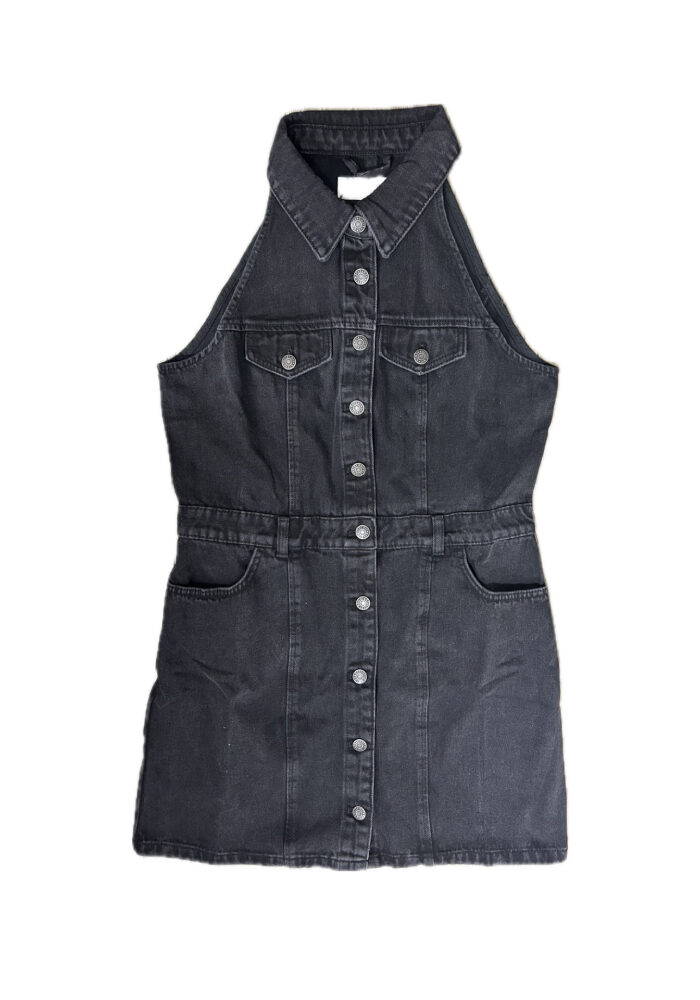 NOISY MAY 'LARDIE' Neckholder-Jeanskleid
