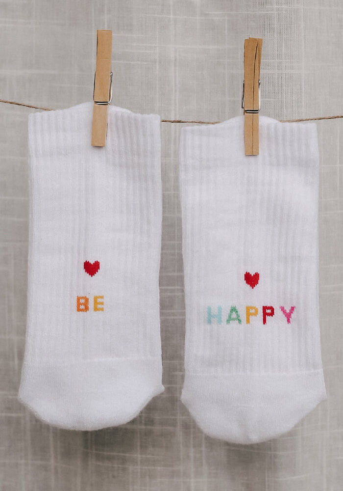 EULENSCHNITT Socken BE HAPPY