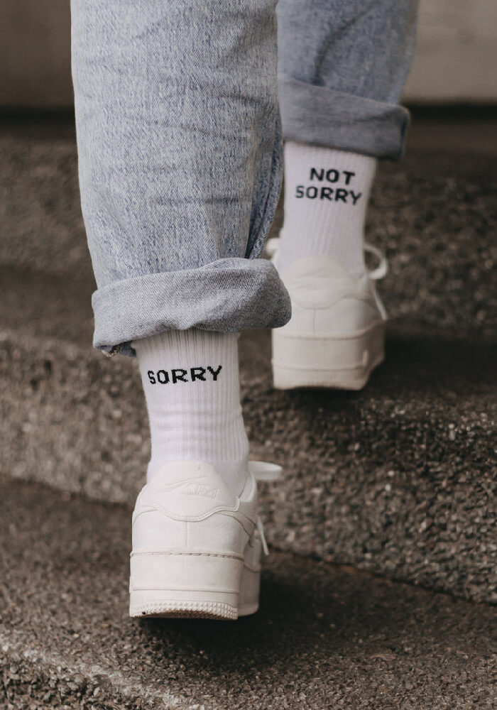 EULENSCHNITT Socken SORRY NOT SORRY