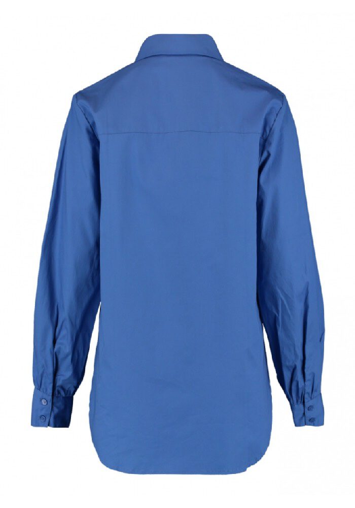 Klassische Hemdbluse in royalblau