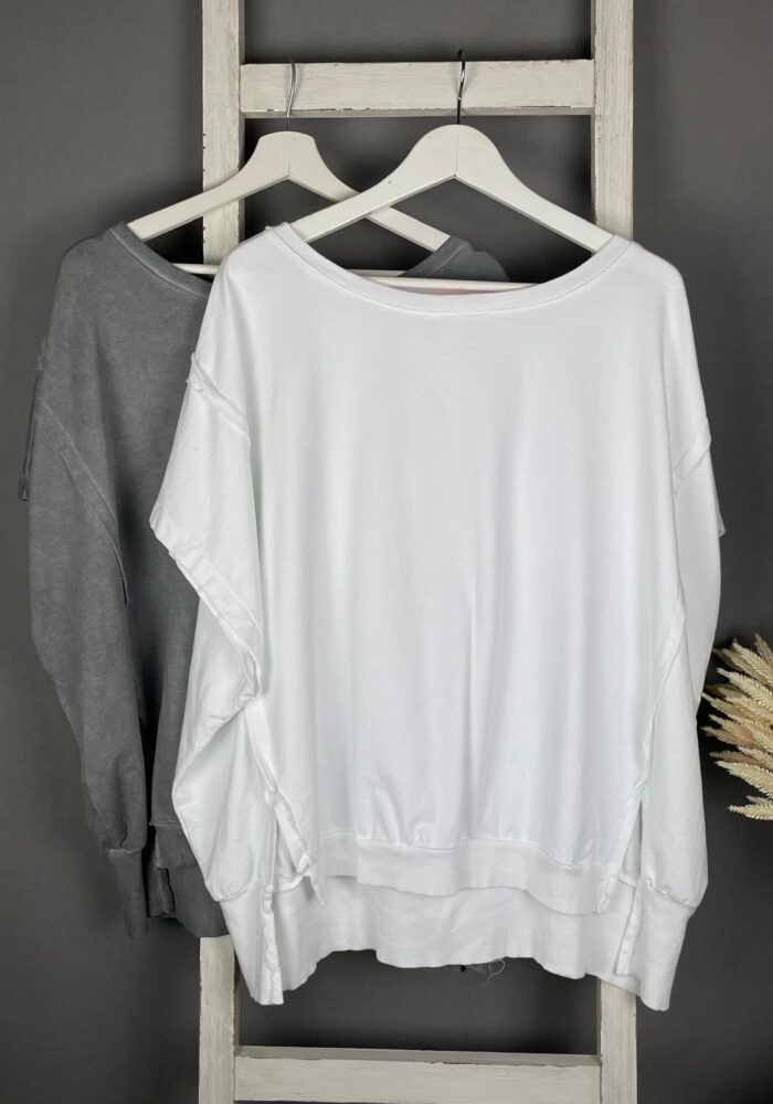 Lässiges Oversize T-Shirt mit Neon Patch im Nacken