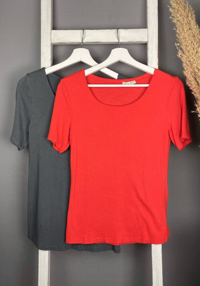 Weiches T-Shirt mit rundem Ausschnitt