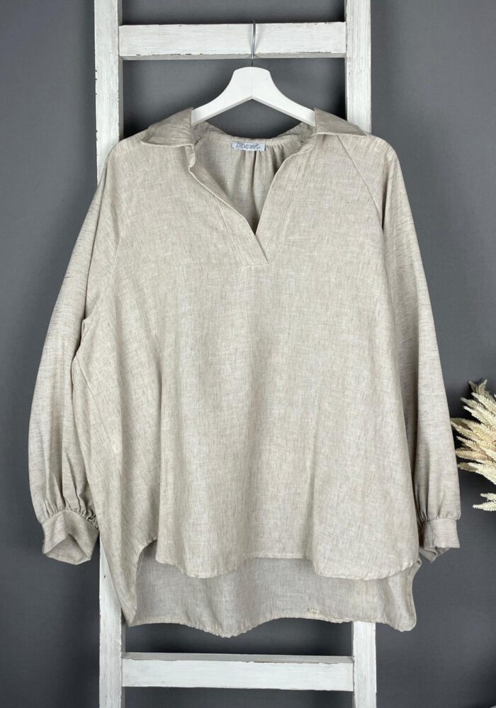 Bluse in pastelligen Tönen