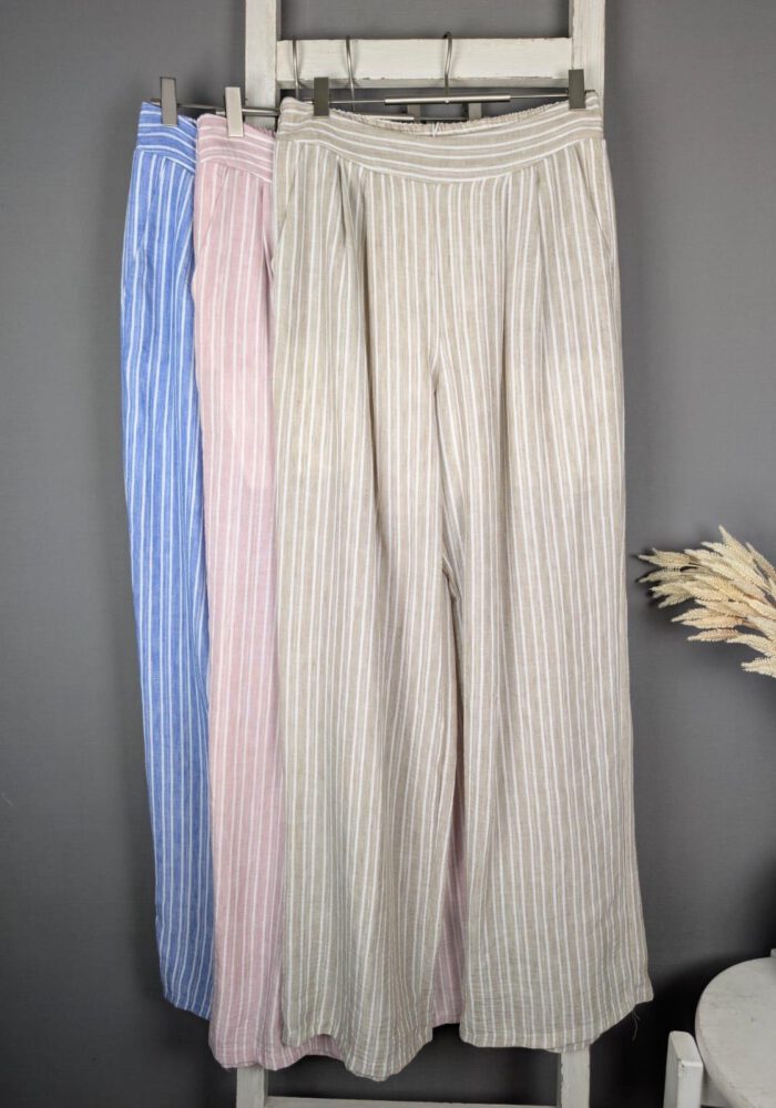 Gestreifte Washed Hose