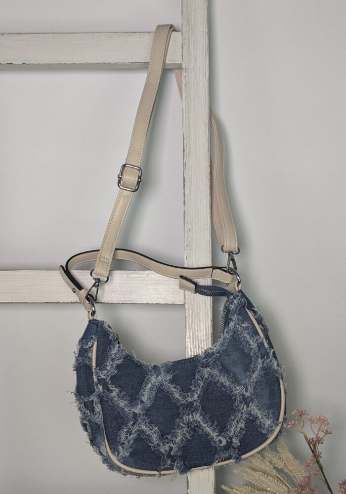 Half Moon Denim Bag