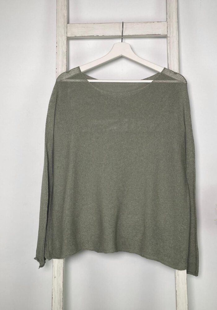 Feinstrick Pullover mit rundem Ausschnitt