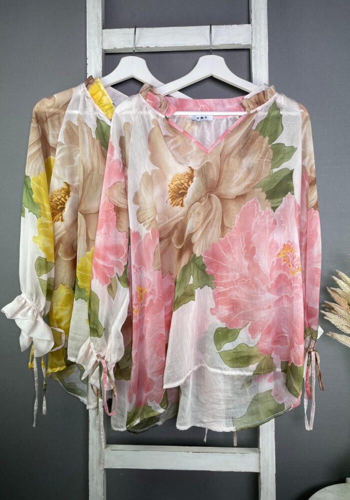 Leichte Bluse mit Blumenmuster
