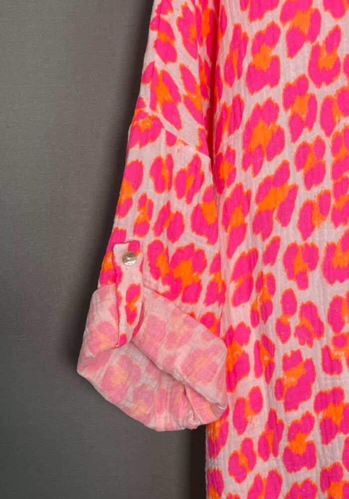 Leo Musselinbluse mit Kapuze