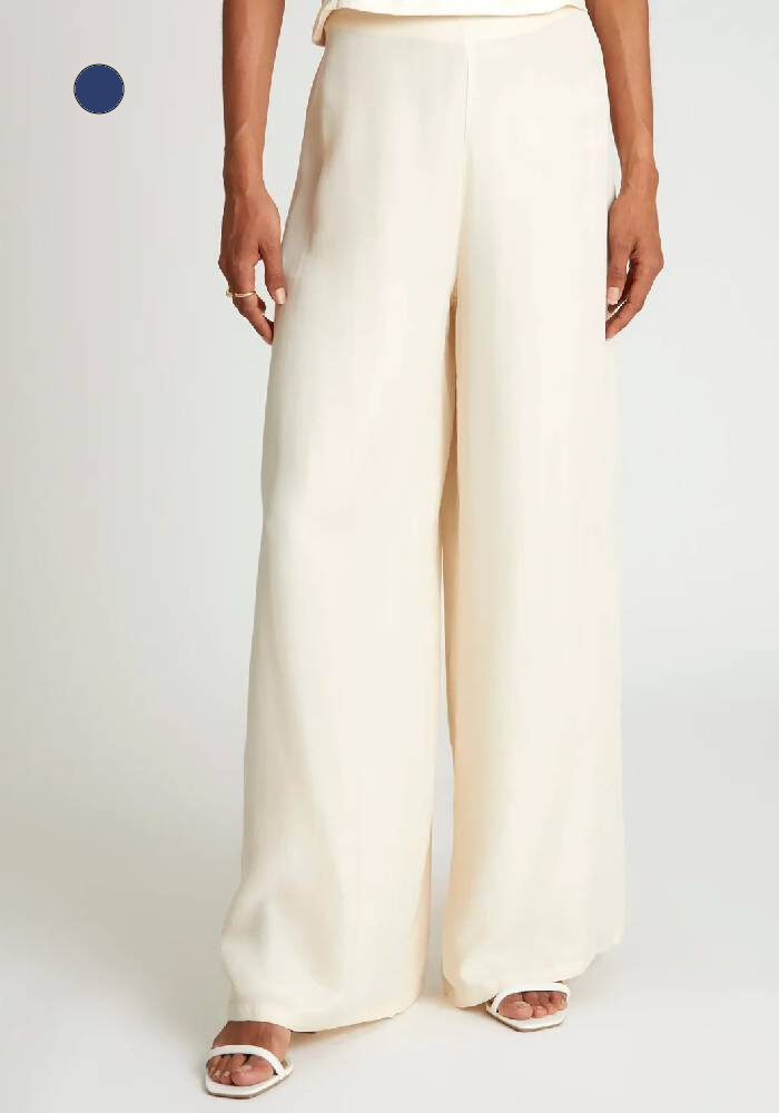 WILD PONY Wide Leg Hose aus Kupferseide