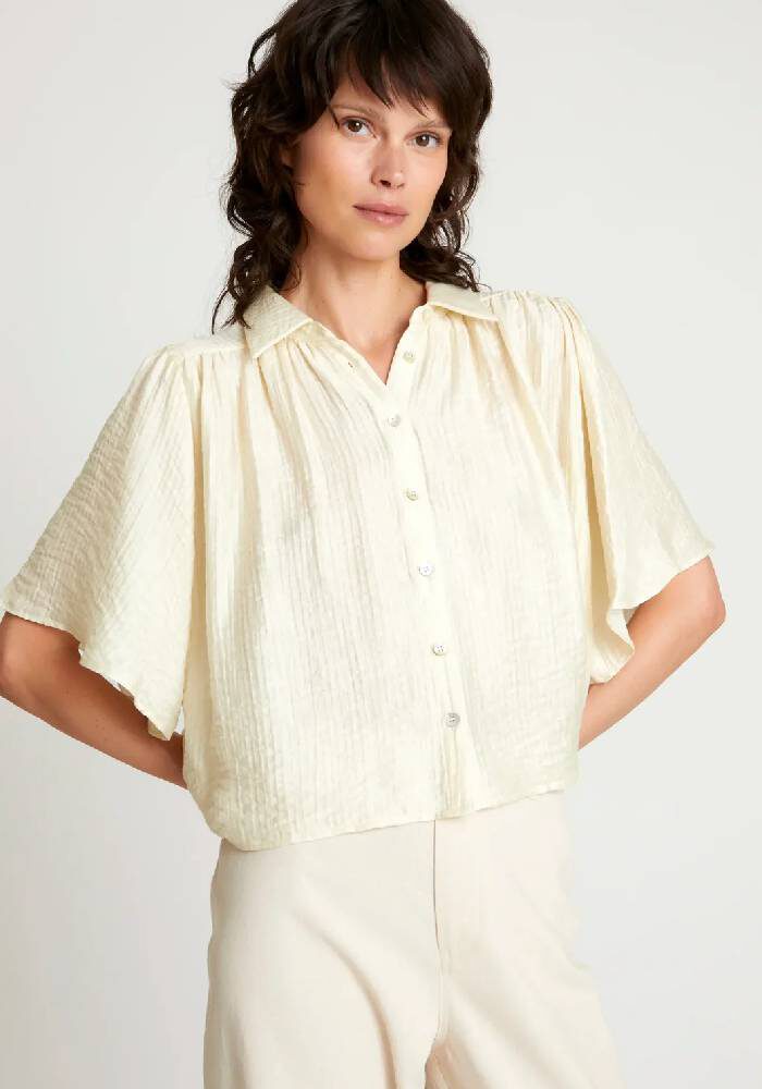 WILD PONY Edle Kurzarm-Bluse