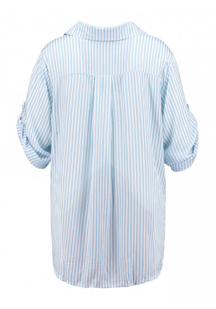 Gestreifte Kurzarm Bluse