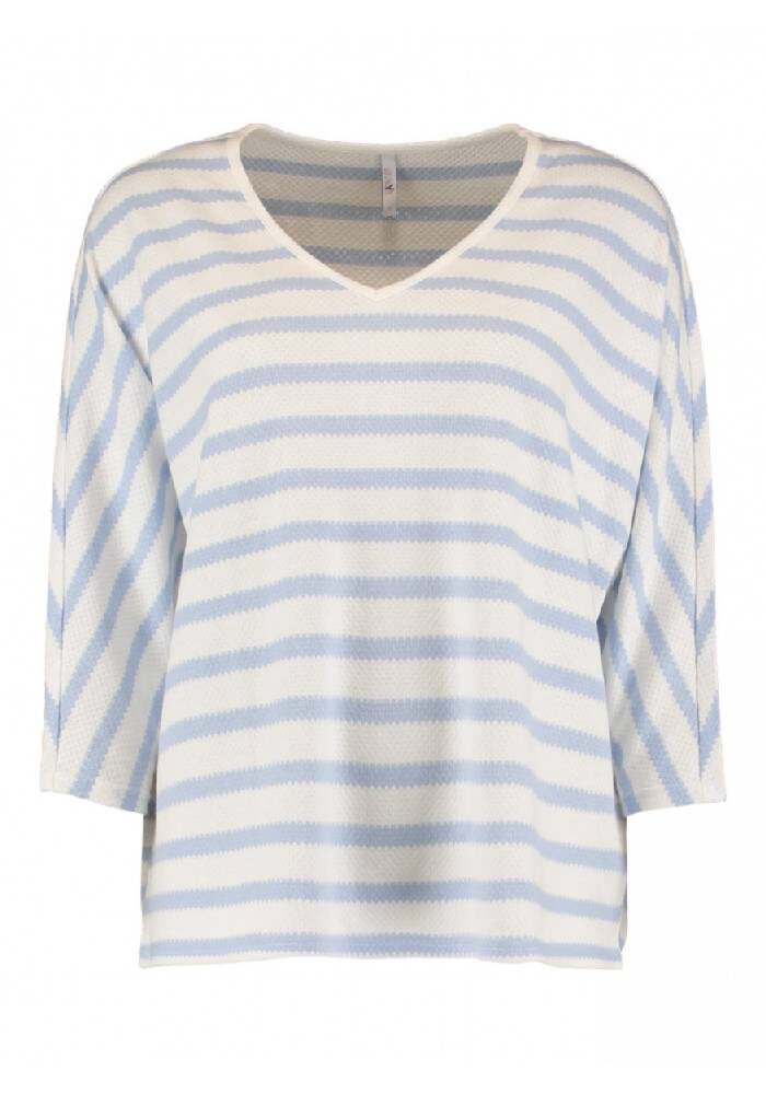 Gestreiftes Feinstrick-Shirt