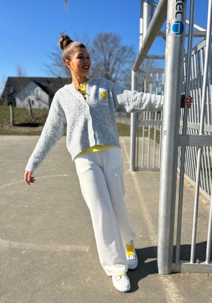 Cardigan mit Smile Patch