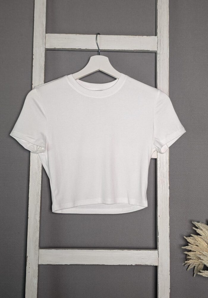 Boxy Basic Crop Shirt