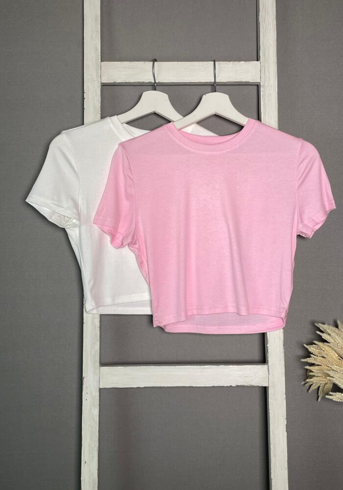 Boxy Basic Crop Shirt