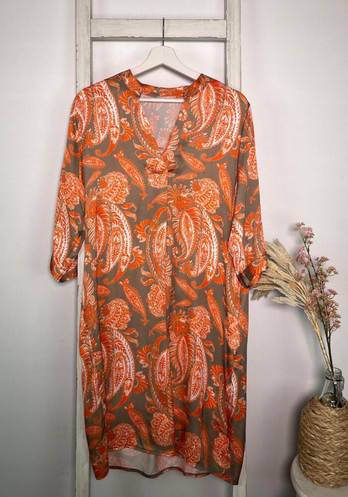 Blusenkleid mit Paisley Muster